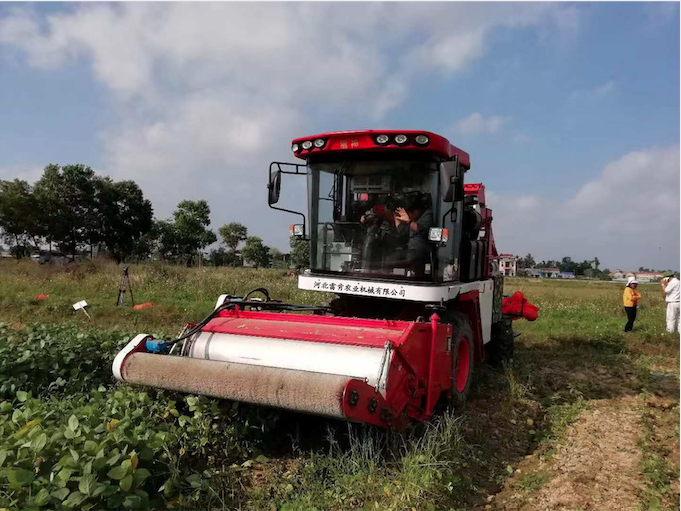 Hebei Leiken soybean harvester helps Vietnam soybean harvest towards mechanization!